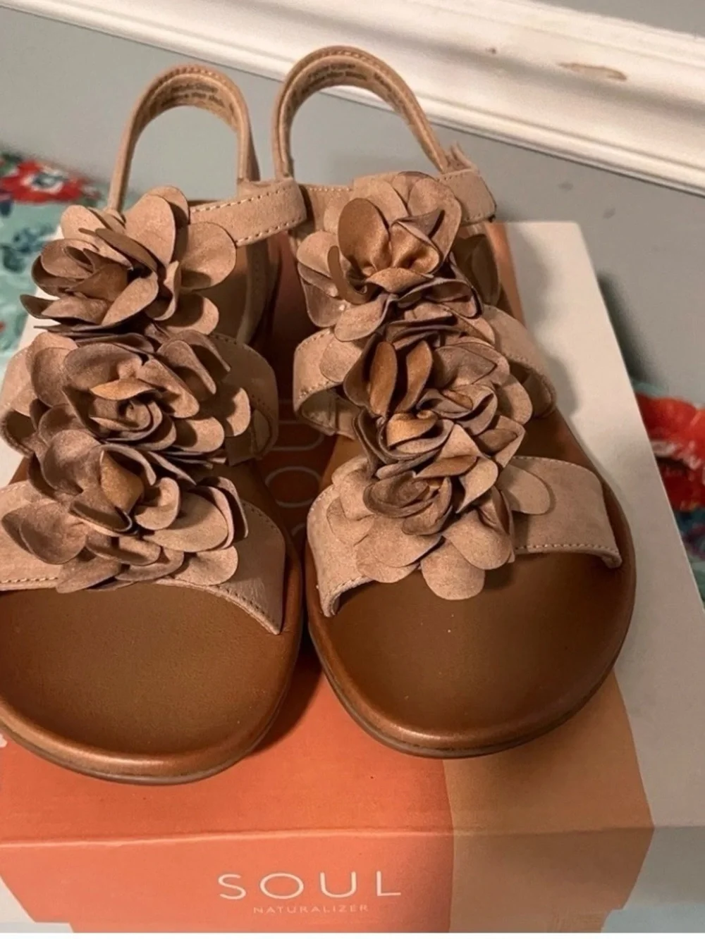 🌸 New Soul Mauve Sandals, Size 7